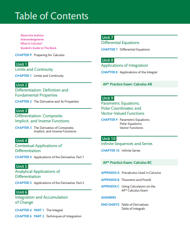 Calculus for the AP Course - Third Edition – Kolbe Academy Bookstore