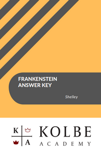 Frankenstein Answer Key