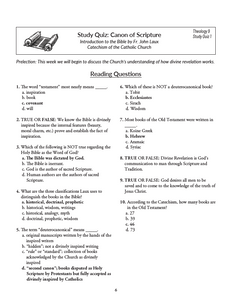 Introduction to Sacred Scripture Teacher Guide