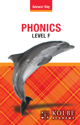 Phonics Level F Answer Key
