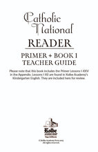 Load image into Gallery viewer, Catholic National Reader Primer + Book 1 Teacher Guide