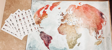 Load image into Gallery viewer, Saints Around the World Map &amp; Sticker Set