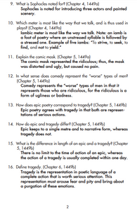 Aristotle's Poetics Answer Key