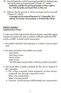 Aristotle's Poetics Answer Key