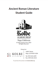 Load image into Gallery viewer, Ancient Roman Literature Student Guide