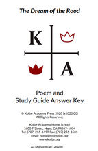 Load image into Gallery viewer, Dream of the Rood Answer Key