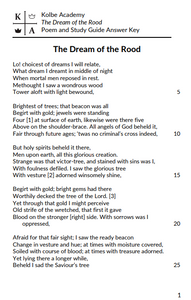 Dream of the Rood Answer Key
