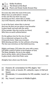 Dream of the Rood Answer Key