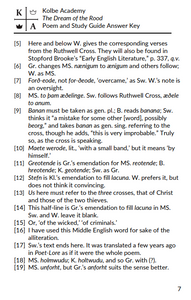Dream of the Rood Answer Key