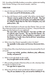 Early Christian Writings Answer Key