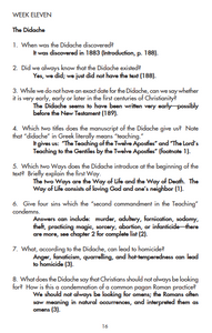 Early Christian Writings Answer Key