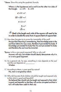 Selected Works of Plato Answer Key