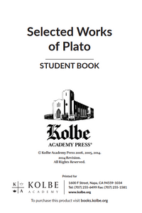 Selected Works of Plato Study Guide