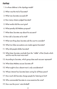 Selected Works of Plato Study Guide