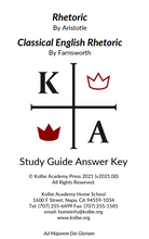 Load image into Gallery viewer, Aristotle Rhetoric and Farnsworth Classical English Rhetoric Answer Key