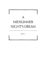 Load image into Gallery viewer, A Midsummer Night&#39;s Dream