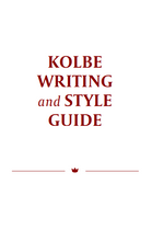 Load image into Gallery viewer, Kolbe Writing and Style Guide