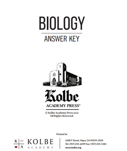 Biology Answer Key