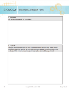 Biology Lab Manual