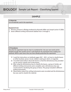 Biology Instructor Key Lab Manual