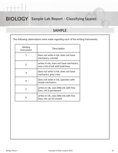 Biology Instructor Key Lab Manual