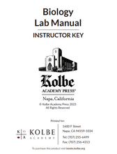 Load image into Gallery viewer, Biology Instructor Key Lab Manual