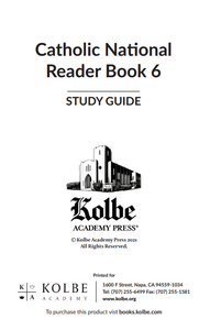 Catholic National Reader Book Six Student Guide