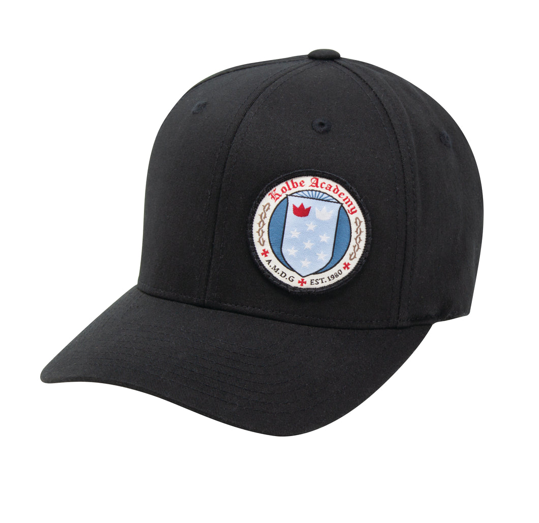 Kolbe Academy Crest Flex Fit Cap - Black