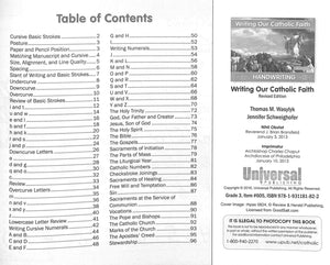 Writing Our Catholic Faith - Grade 3 Beginning Cursive Writing