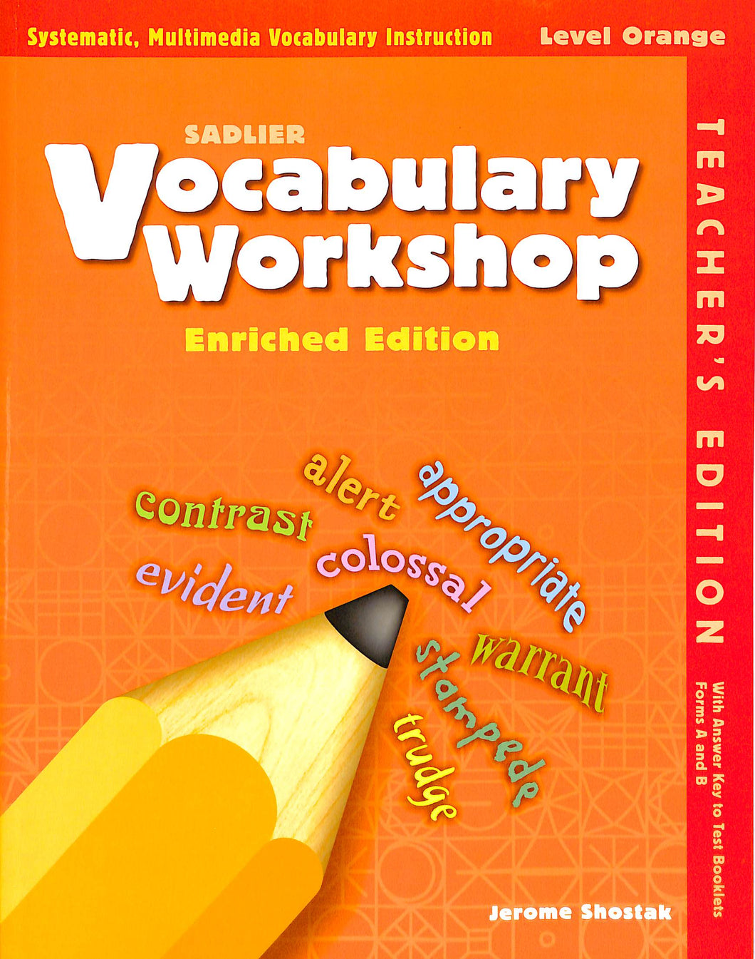 Vocabulary Level Orange Workbook