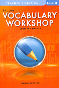 Vocabulary Level D Teacher Manual
