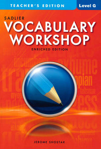 Vocabulary Workshop Level G Teacher Edition