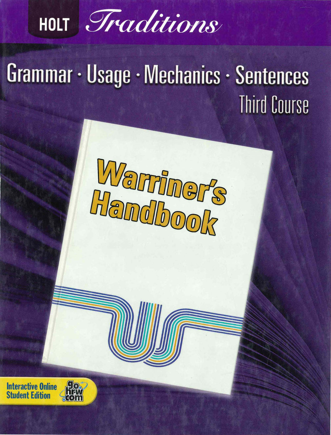 Warriner's Handbook Third Course