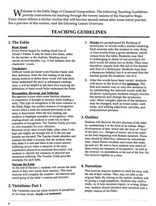 Classical Composition Vol. I Teacher Guide: Fable Stage