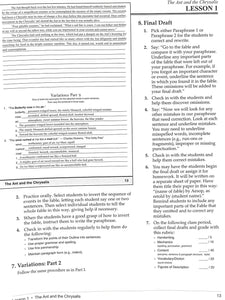 Classical Composition Vol. I Teacher Guide: Fable Stage