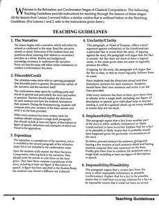 Classical Composition Vol. IV Student Book: Refutation/Confirmation Stage
