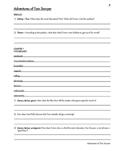 Junior High Literature Workbook Study Guide and Glossary