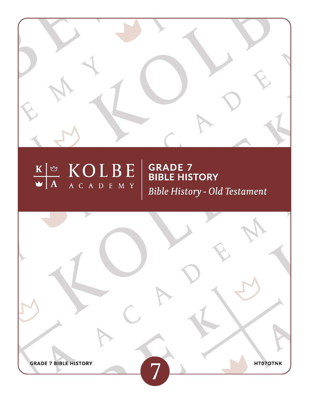 Course Plan & Tests - Bible History 7