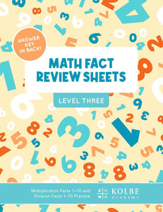 Math Facts Review Sheets- Level 3