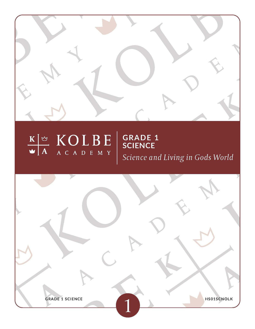 Course Plan & Tests - Science and Living in God's World 1