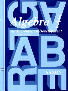 Saxon Algebra 1/2 Solutions Manual