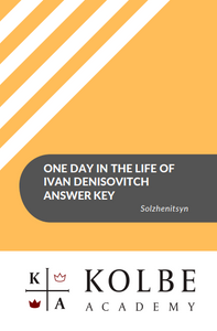One Day in the Life of Ivan Denisovich Answer Key