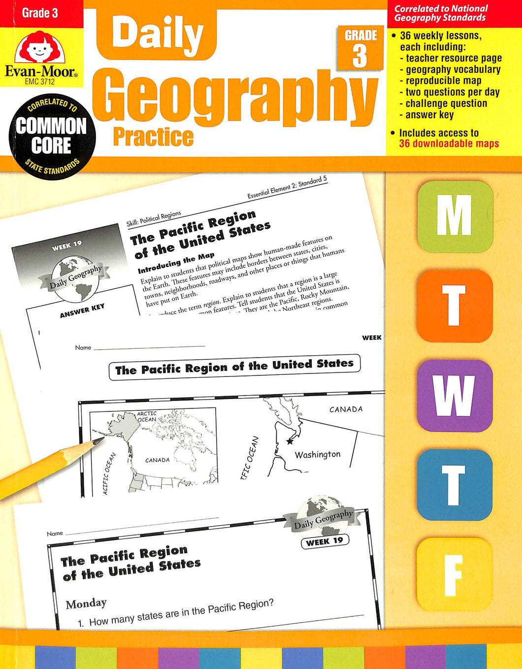 Evan-moor Daily Geography Practice 3 Teacher Manual