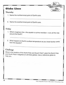 Daily Geography Practice 4 Workbook