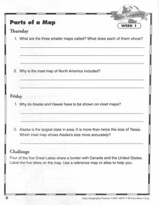 Daily Geography Practice 5 Workbook
