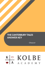 Load image into Gallery viewer, The Canterbury Tales Answer Key
