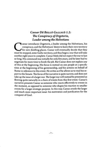 Caesar: Selections from his CommentarII De Bello Gallico