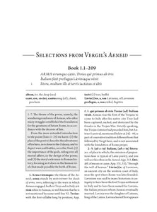 Vergil's Aeneid Selected Readings 1,2,4 and 6