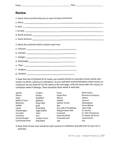 All Ye Lands Workbook