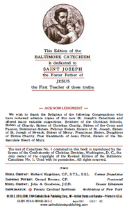 Saint Joseph Baltimore Catechism #1